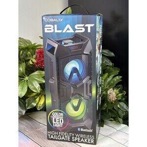 CobaltX BLAST Bluetooth Tailgate Speaker Color LED Lights High Fidelity Wireless